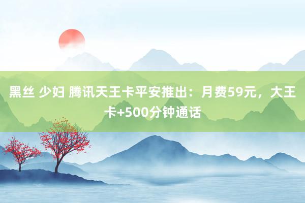 黑丝 少妇 腾讯天王卡平安推出：月费59元，大王卡+500分钟通话